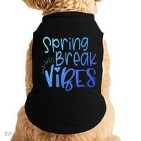 Spring Break Vibes Vacation Saying Fun In The Sun Gift Doggie Tank thumb 0