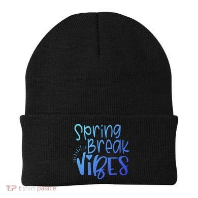 Spring Break Vibes Vacation Saying Fun In The Sun Gift Beanie