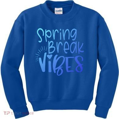 Spring Break Vibes Vacation Saying Fun In The Sun Gift Kids Sweatshirt