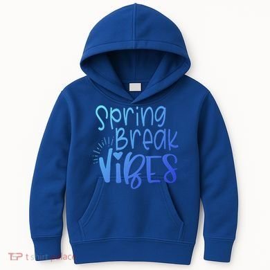 Spring Break Vibes Vacation Saying Fun In The Sun Gift Kids Hoodie