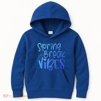 Spring Break Vibes Vacation Saying Fun In The Sun Gift Kids Hoodie thumb 0