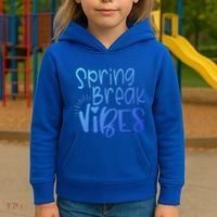Spring Break Vibes Vacation Saying Fun In The Sun Gift Kids Hoodie thumb 3