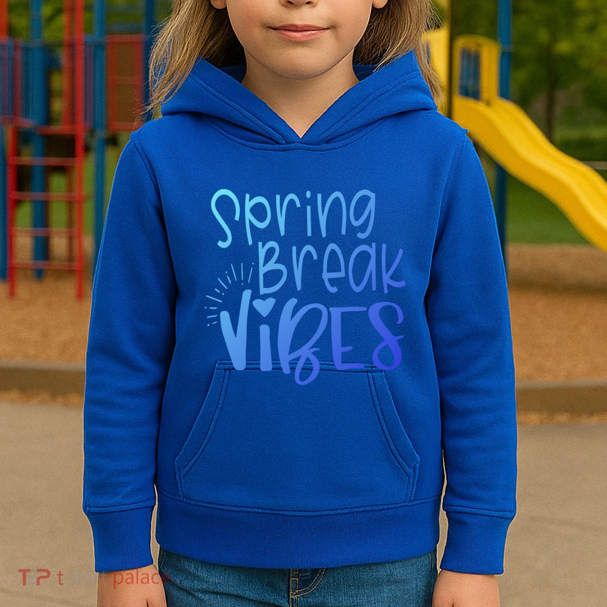 Spring Break Vibes Vacation Saying Fun In The Sun Gift Kids Hoodie