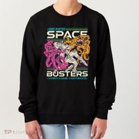 Space Busters Video Game Cartridge Women's Sweatshirt thumb 0