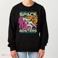 Space Busters Video Game Cartridge Women's Sweatshirt thumb 0