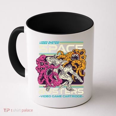Space Busters Video Game Cartridge Coffee Mug