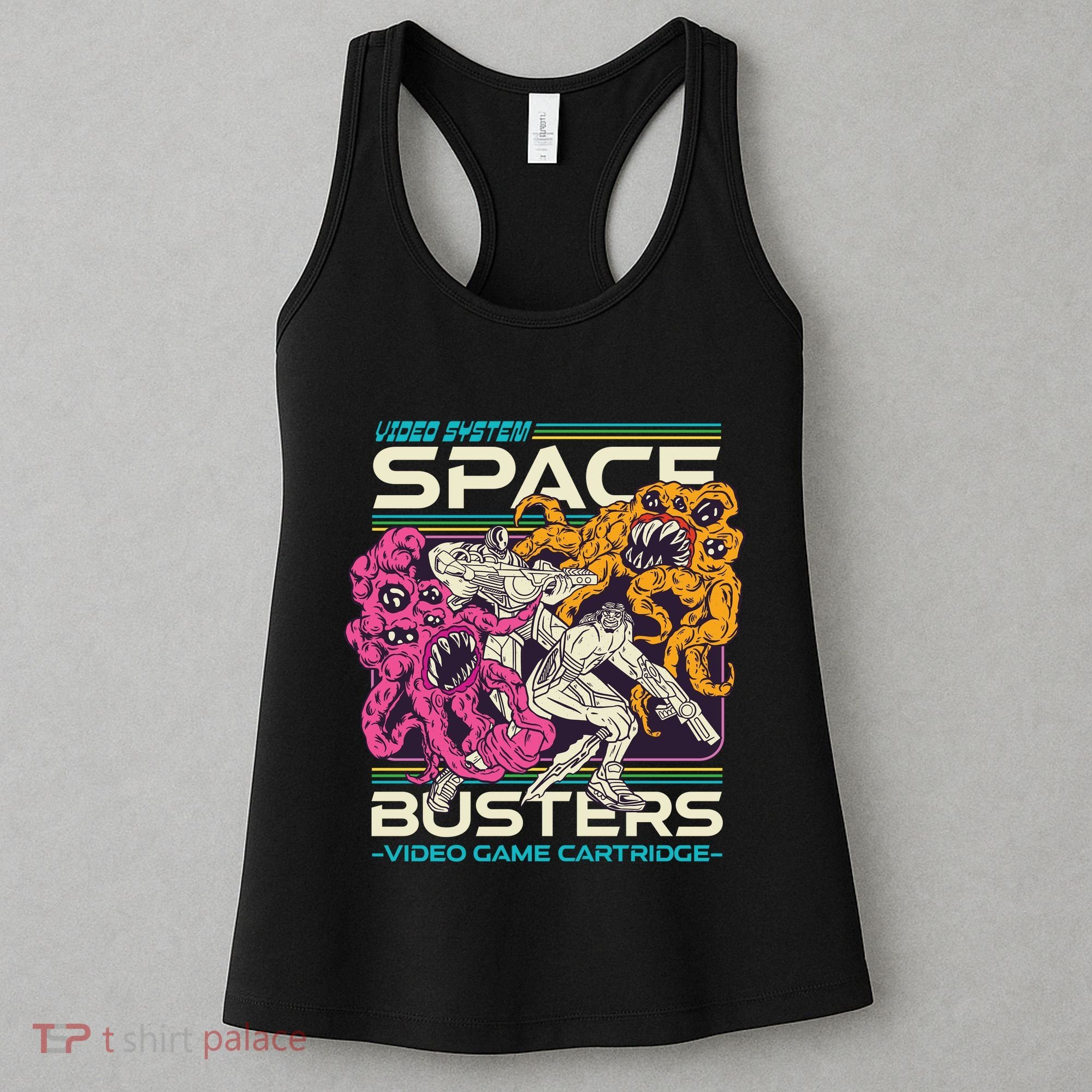 Space Busters Video Game Cartridge Women's Tank Top