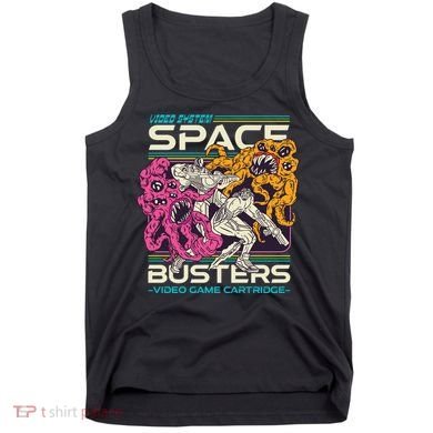 Space Busters Video Game Cartridge Tank Top