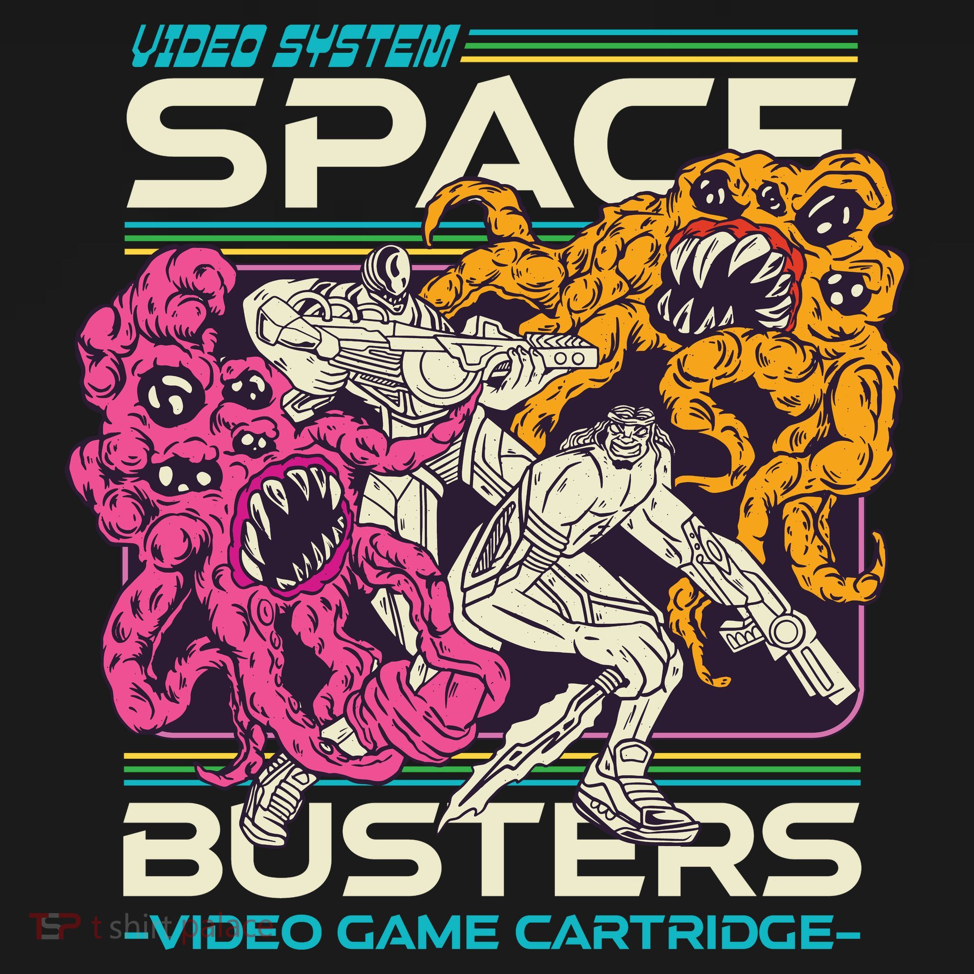 Space Busters Video Game Cartridge Toddler T-Shirt