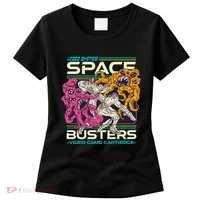 Space Busters Video Game Cartridge Women's T-Shirt thumb 0