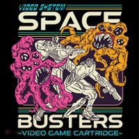 Space Busters Video Game Cartridge Kids Sweatshirt thumb 2