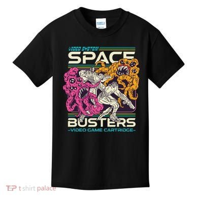 Space Busters Video Game Cartridge Kids T-Shirt