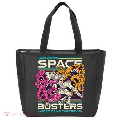 Space Busters Video Game Cartridge Tote Bag