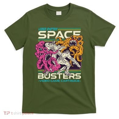 Space Busters Video Game Cartridge T-Shirt