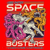 Space Busters Video Game Cartridge Santa Hat thumb 1
