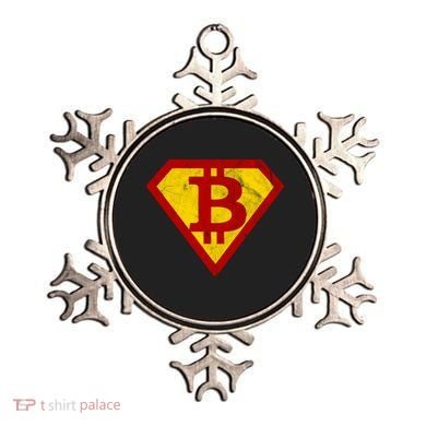 Super Bitcoin Vintage Ornament