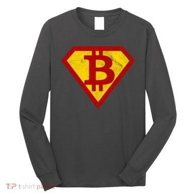 Super Bitcoin Vintage Long Sleeve Shirt