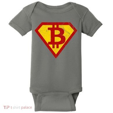 Super Bitcoin Vintage Baby Bodysuit
