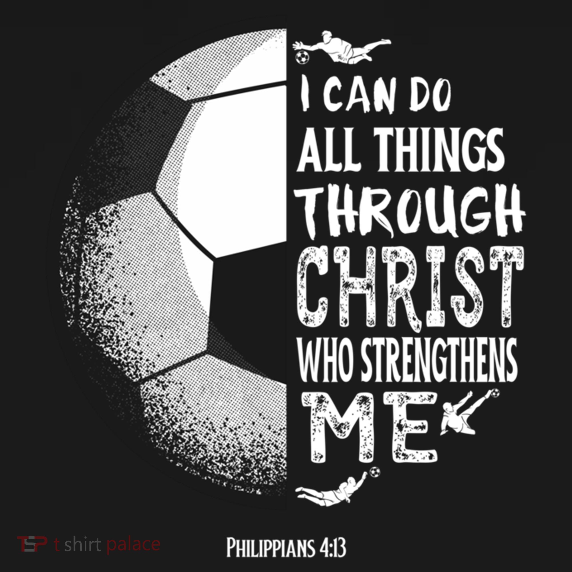 Soccer Bible Verse Christian Sayings Philippians Ornament
