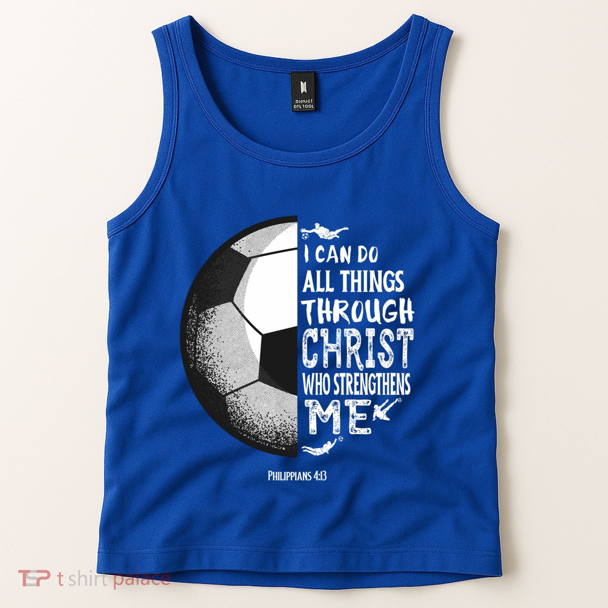 Soccer Bible Verse Christian Sayings Philippians Tank Top