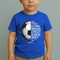 Soccer Bible Verse Christian Sayings Philippians Toddler T-Shirt thumb 2