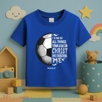 Soccer Bible Verse Christian Sayings Philippians Toddler T-Shirt thumb 3