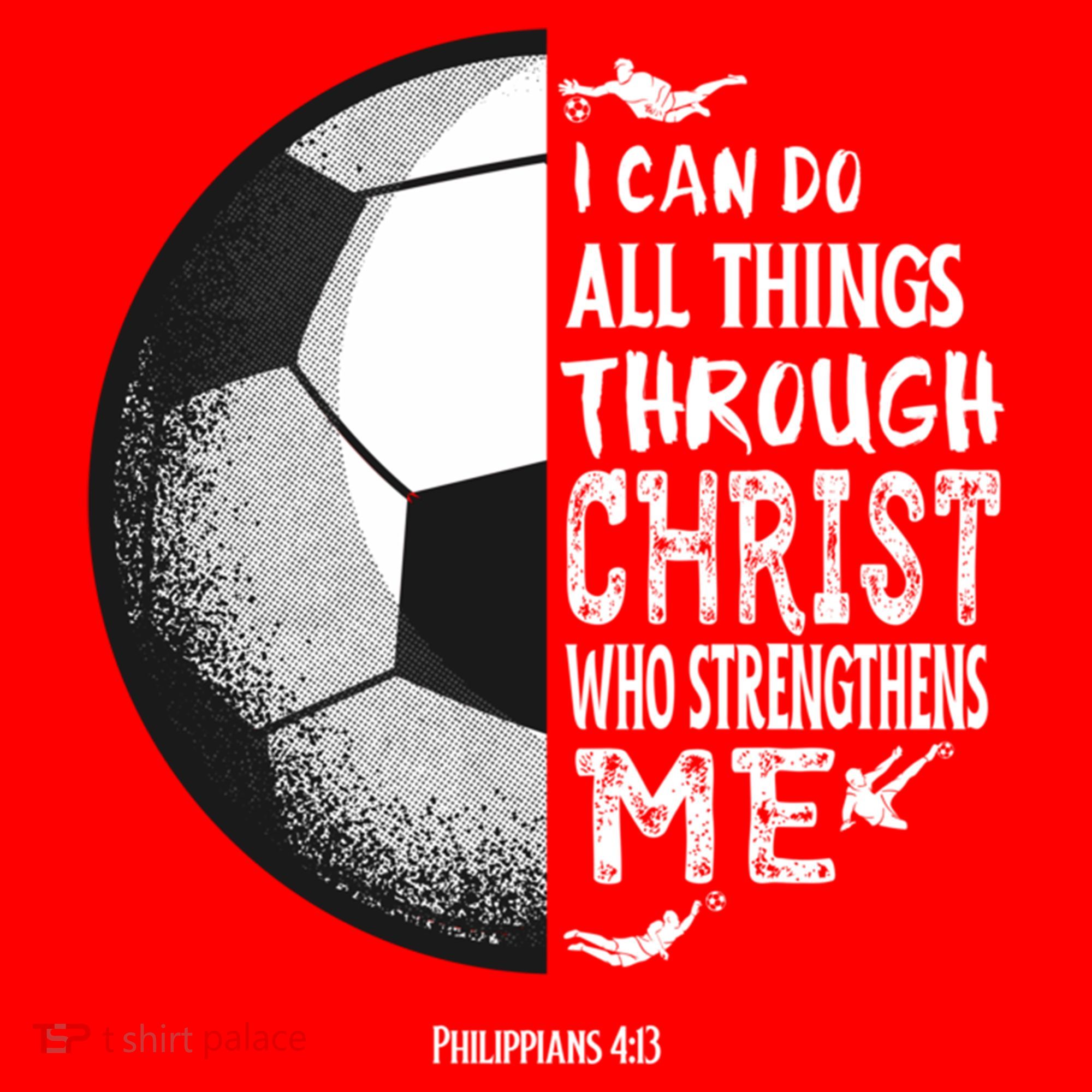 Soccer Bible Verse Christian Sayings Philippians Santa Hat