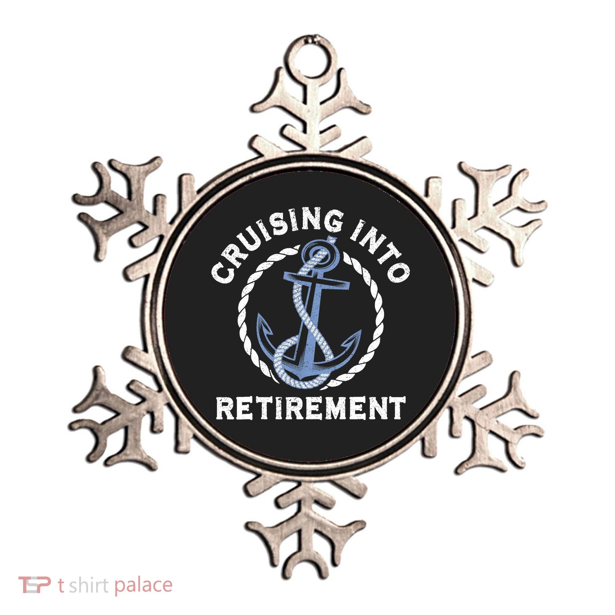 Sailing Boating Vacation Cruising Into Retirement Cruise Ornament