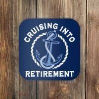 Sailing Boating Vacation Cruising Into Retirement Cruise Coaster thumb 0