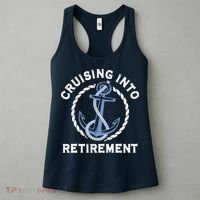 Sailing Boating Vacation Cruising Into Retirement Cruise Women's Tank Top thumb 3