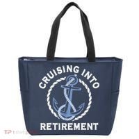 Sailing Boating Vacation Cruising Into Retirement Cruise Tote Bag thumb 0