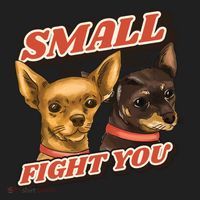 Small But Will Fight You Puppy Women's Sweatshirt thumb 2