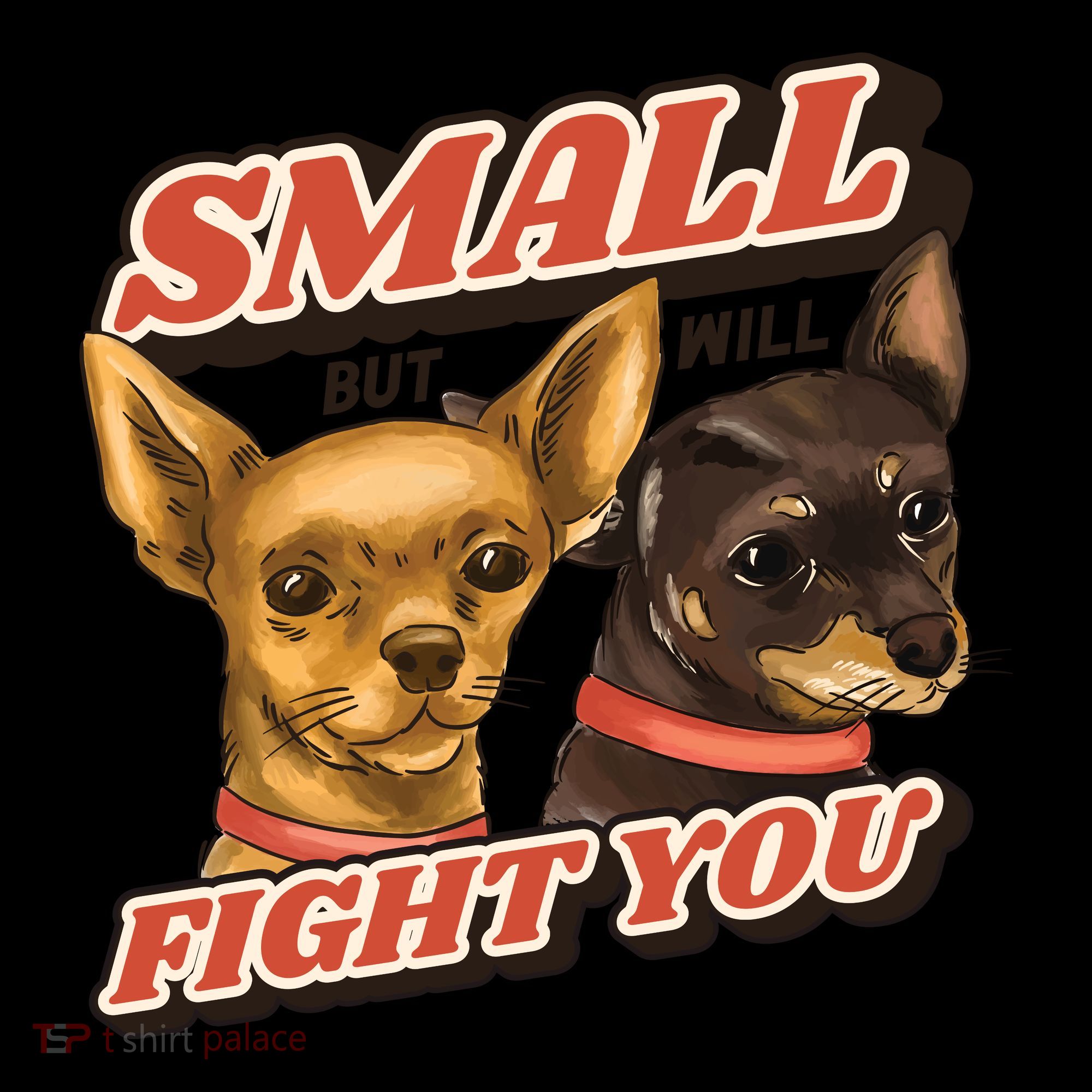 Small But Will Fight You Puppy Kids Colorblock Raglan Jersey