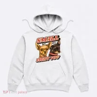 Small But Will Fight You Puppy Hoodie thumb 0