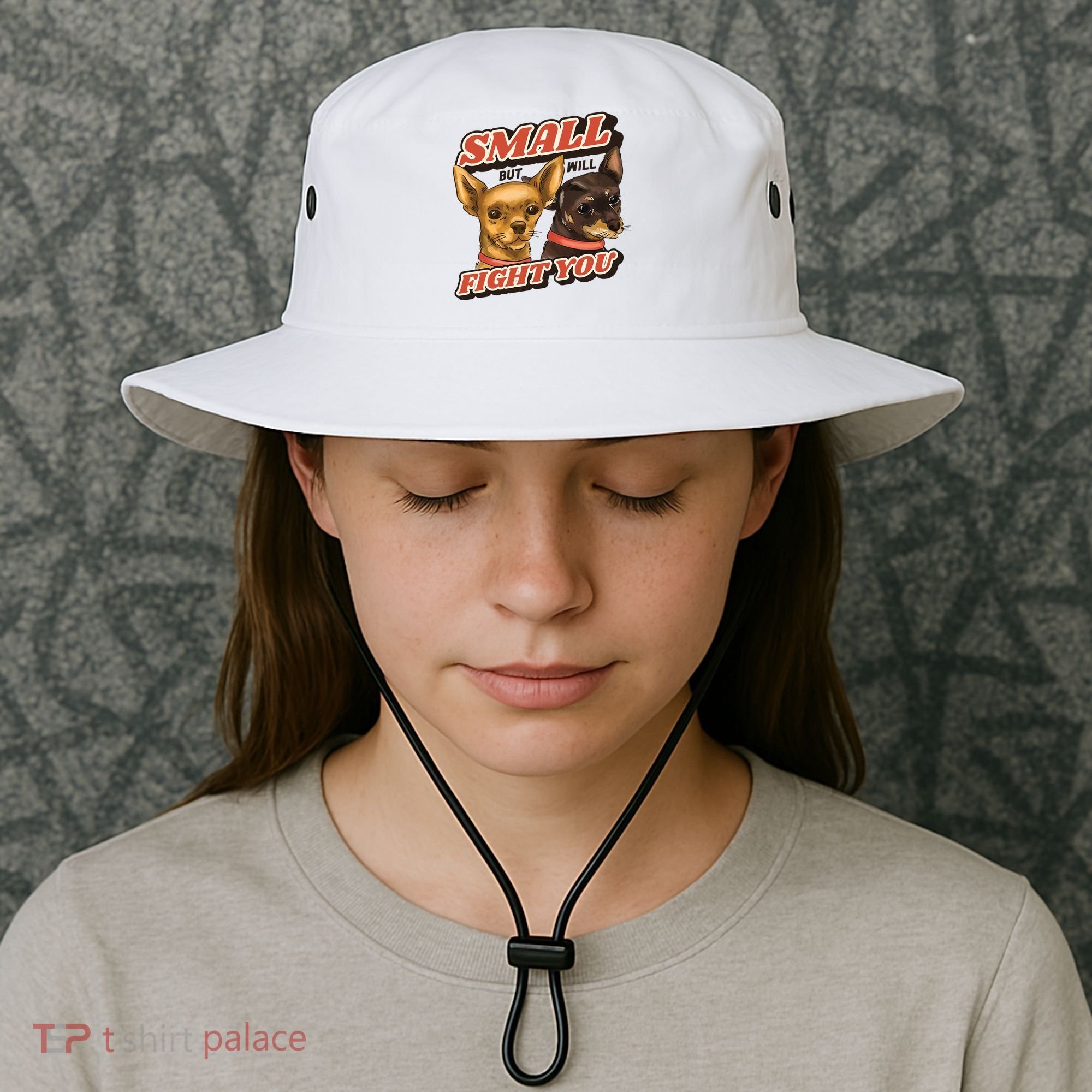 Small But Will Fight You Puppy Bucket Hat