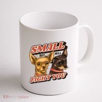 Small But Will Fight You Puppy Coffee Mug thumb 1