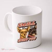 Small But Will Fight You Puppy Coffee Mug thumb 0