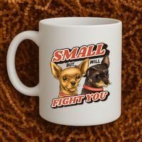 Small But Will Fight You Puppy Coffee Mug thumb 2