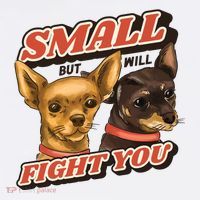 Small But Will Fight You Puppy Mousepad thumb 1