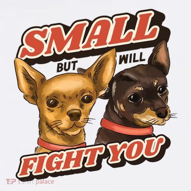 Small But Will Fight You Puppy Ornament