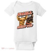 Small But Will Fight You Puppy Baby Bodysuit thumb 0