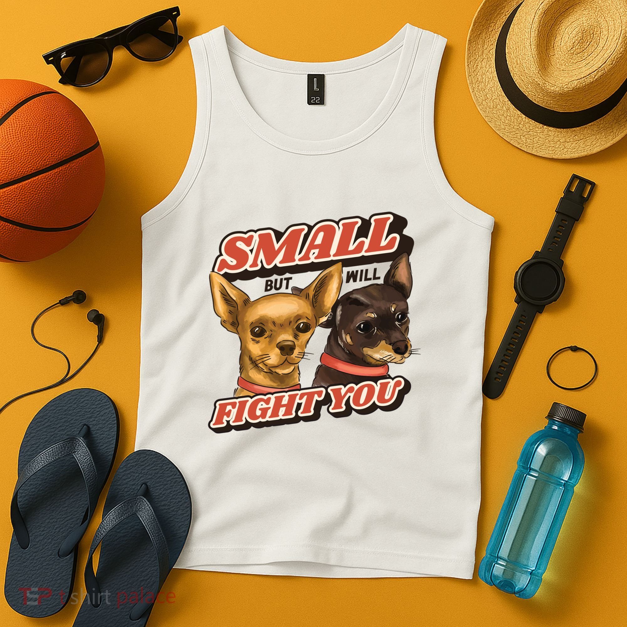 Small But Will Fight You Puppy Tank Top
