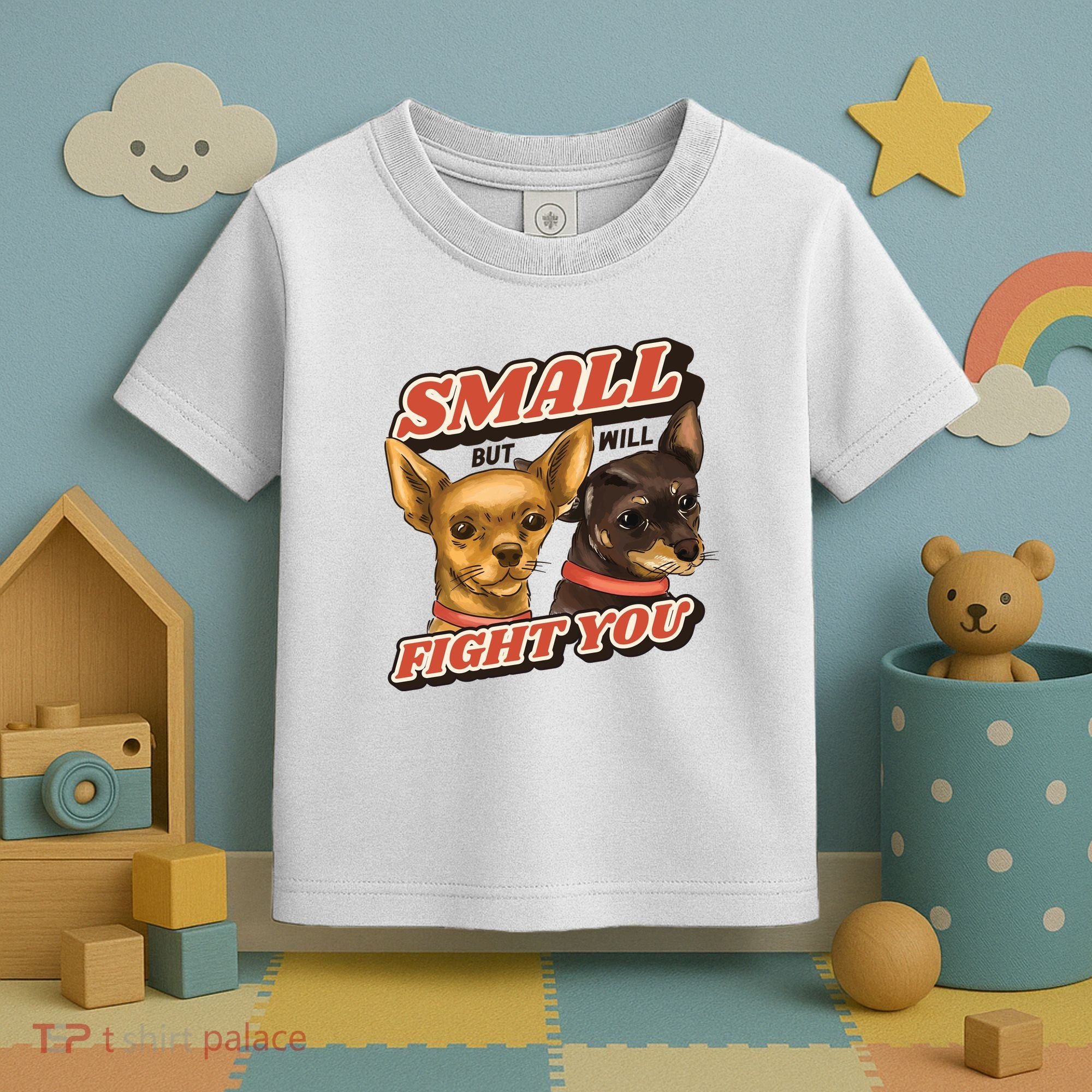 Small But Will Fight You Puppy Toddler T-Shirt