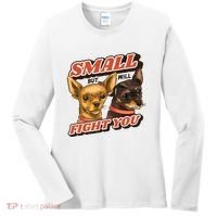 Small But Will Fight You Puppy Women's Long Sleeve Shirt thumb 0