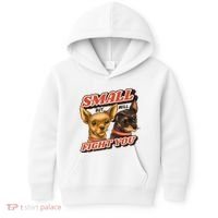 Small But Will Fight You Puppy Kids Hoodie thumb 0