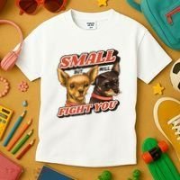 Small But Will Fight You Puppy Kids T-Shirt thumb 3