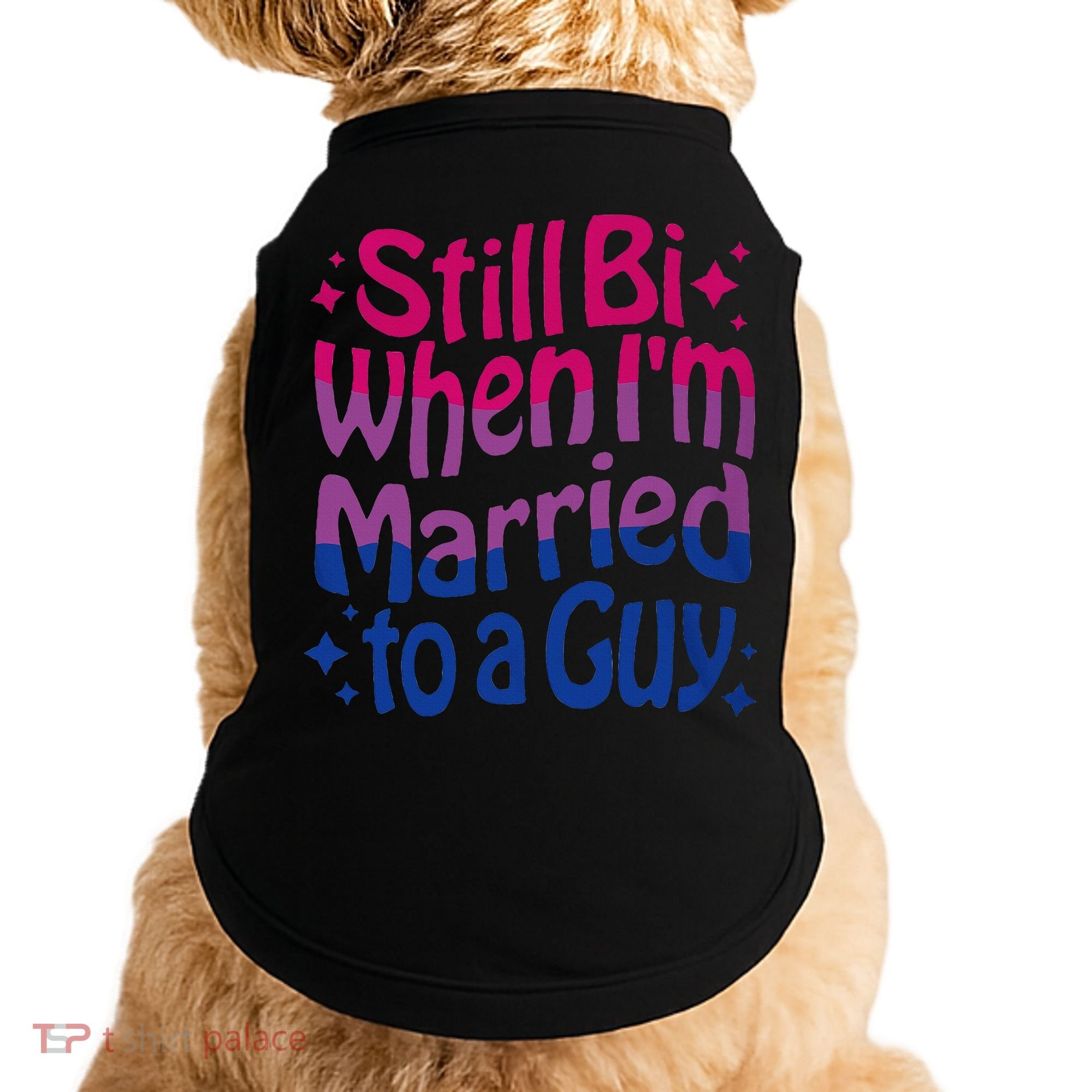 Still Bi When Married To A Guy Bisexual Guy Pride Parade Doggie Tank