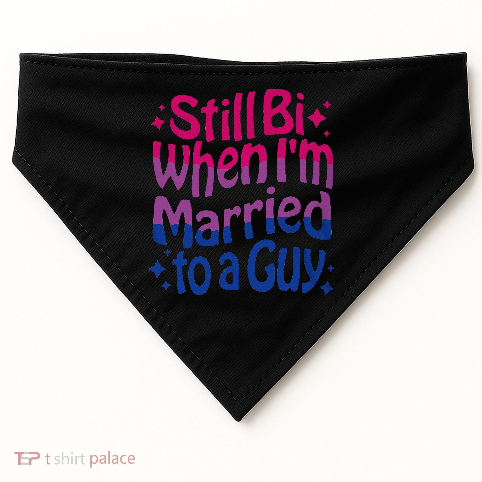 Still Bi When Married To A Guy Bisexual Guy Pride Parade USA-Made Doggie Bandana
