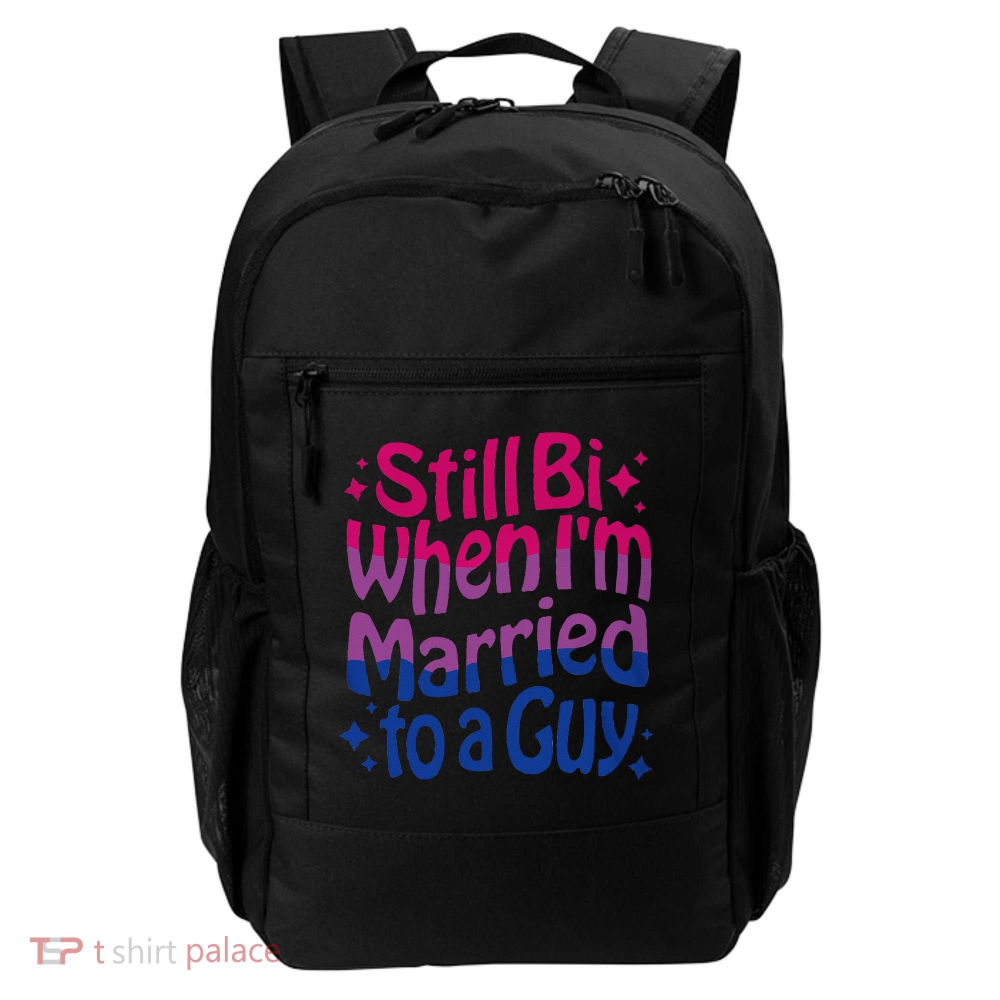 Still Bi When Married To A Guy Bisexual Guy Pride Parade Backpack