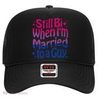 Still Bi When Married To A Guy Bisexual Guy Pride Parade Hat thumb 0